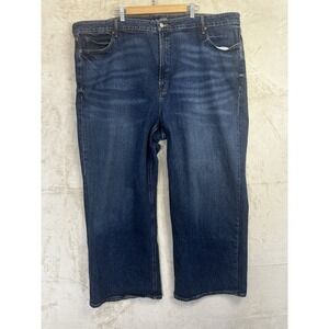 Old Navy Jeans Women's 28 Plus Blue Extra High Rise Sky Hi Wide Leg Denim Jeans